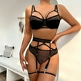 thumbnail image 2 of Gibobby Conjunto de lencería Sexy Conjunto de sujetadores sexy súper push-up para mujer, lencería transparente, brasier de encaje y bragas a juego para mujer(Negro, M), 2 of 5