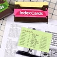 thumbnail image 3 of NIBOLOG 1 Set Index Cards Vibrant Color Eye-catching Paper Ruled Index Writing Study Cards for Home, 3 of 8