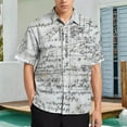 thumbnail image 2 of Mens Unique Pattern Ancient Mystical Mathematical Drawings Button Up Shirts Vacation Summer Clothes, 2 of 6