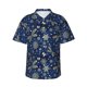 thumbnail image 1 of Balery Dark Blue Christmas Camisas hawaianas de manga corta para hombre, camisas playeras de corte holgado, camisas de vacaciones con botones,XX-Large, 1 of 7
