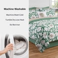 thumbnail image 5 of Mainstays All in One Reversible Comforter and Sheet set- 11 Piece, Full, Green Floral, 5 of 10