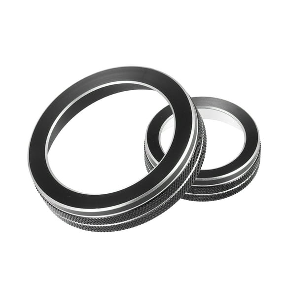 Unique Bargains 2pcs Mode Switch Knob Cover PRND Switch Knob Cover Aluminum Alloy for Ford Explorer 2020-2022 Black