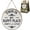 S-8in, variant on Happy Place – Vintage Statement Metal Sign Round Rustic Wall Decor Funny Garden Sign “This Is My Happy Place Please Respect The Vibe” Metal Hanging Plaque for Front Door Home Office Kitchen