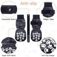thumbnail image 3 of Kiskick Pet Socks for Dogs Anti-slip Dog Socks Adjustable Anti-slip Pet Socks 4 Pack Waterproof Paw Protectors for Hardwood Floors Silicone Traction Control, 3 of 8