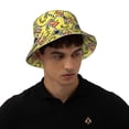 thumbnail image 6 of Daiia Ducks Pattern Bucket Hat - Trendy Cotton Sun Hat for Beach, Golf, Fishing - Fun Outdoor Vacation Boonie for Men and Women, 6 of 9