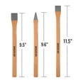 thumbnail image 3 of ASR Outdoor 3pc Heavy Duty Cold Steel Chisel Set Geology Tools Rock Hounding Equipment Archeology Paleontology, 3 of 8