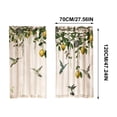 thumbnail image 3 of Short Kitchen Curtain Panels 2-Pack, 2D Printed Polyester Window Drapes for Bedroom Bathroom, Washable Light Filtering, 70x100/120/150 cm, 3 of 6