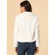 thumbnail image 5 of Abrigo mullido de piel sintética Allegra K chaqueta recortada para mujer Otoño Invierno blanco S, 5 of 6
