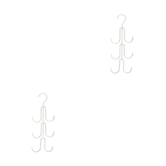 Naiovety Monederos Bolsos Perchero Colgador Gancho Organizador Titular Multifuncional Resistente Metal Ahorro de espacio Suministros Beige Beige 2piezas