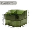 thumbnail image 4 of Ofertas Únicas 1 Juego de Organizador de Maquillaje 7 Rejillas Organizador de Maquillaje para Tocador con Cajones para Lociones Pinceles Verde, 4 of 7