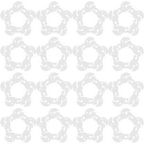 BESTOYARD 50pcs White Plastic Balloon Clip Holders for Home Use Perfect for Parties Weddings and Celebrations