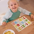 thumbnail image 3 of A Wooden Number Letter Puzzle Early Learning Baby Kids Educational Toys With Bright Colors And Exquisite Patterns For 0 To 3 Years Old Children, 3 of 4