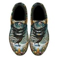 thumbnail image 2 of Louisiana ChriStas Cajun Joyeux Noel Shoes Sneakers Black Size 7, 2 of 7