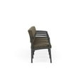 thumbnail image 4 of Lesro Lenox Steel Fabric 4-Seat Waiting Room Guest Reception Chair in Charcoal/Adler Peppercorn, 4 of 5