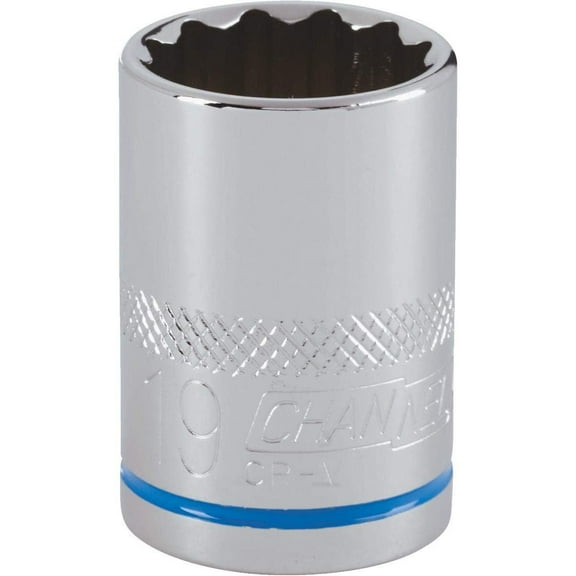 Channellock Metric Socket 19mm 1/2 Drive Standard - Single Piece, One Size