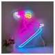 thumbnail image 1 of Letrero De Neón Snowboarder, Ideal Para Decoración Pared Tiendas Deportes Esquí, Con Luz Regulable, 44cmx50cm, 1 of 3