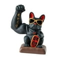 thumbnail image 2 of DOLITY Animal Sculpture Muscular Arm Dog Statue for Indoor Table Centerpieces Black, 2 of 9