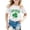White, variant on St Patricks Day Shirt For Kids Boys Girls Green Clover Dinosaur Pattern Short Sleeve Casual T Shirt