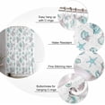 thumbnail image 4 of Shower Curtain Beach Starfish Shower Curtains for Bathroom Decor Coral Seashell Conch Shower Curtain Sets with Hooks Waterproof Fabric Bath Curtain Standard 72" X 72", 4 of 5