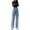 Blue, variant on Sngxgn Women's Jeans Pants Flare with Pockets,Tummy Control High Waisted Casual Pants(Black,XL)