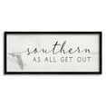thumbnail image 2 of Stupell Industries Florida State Outline Southern As All Get Out Quote Novelty Painting Gray Framed Art Print Wall Art, 13 x 30, Design by Daphne Polselli, 2 of 5