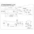 thumbnail image 2 of Aqua Eden VT7DE672826WAC1 67-Inch Acrylic Clawfoot Tub with 7-Inch Faucet Drillings, White Polished Chrome, 2 of 2