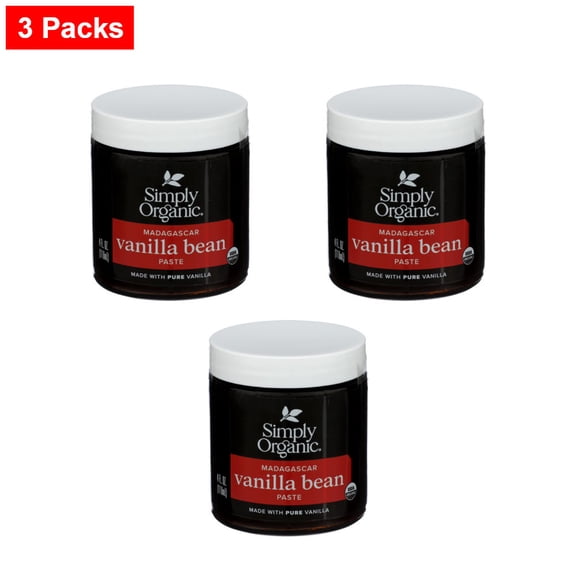 Simply Madagascar Vanilla Bean Paste - 4 fl oz - 3 Packs