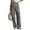 Dark Gray, variant on Womens Dress Pants Pull On Wide Leg Stretchy Work Pants Button Elastic High Waist Business Casual Pleated Slacks Trousers with Pockets