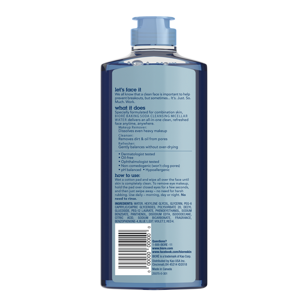 biore baking soda micellar water