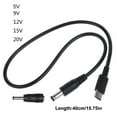 thumbnail image 5 of CIYISON USB C to DC5.5x2.1mm 3.5x1.35mm Power Cable with 9V 5V 12V 15V 20V PD Triggers for LCD Monitors and More, 5 of 15