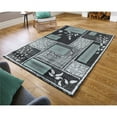 thumbnail image 2 of MDA Home Glamour Black/Gray Polypropylene Area Rug - 6'9" x 9'6", 2 of 4