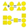 thumbnail image 3 of 30pcs Chips de Aprendizaje Geometría Matemática Sumistros de Cortacésped Decoración Jardín Macarena Enseñanza de matemática para niños, 3 of 8