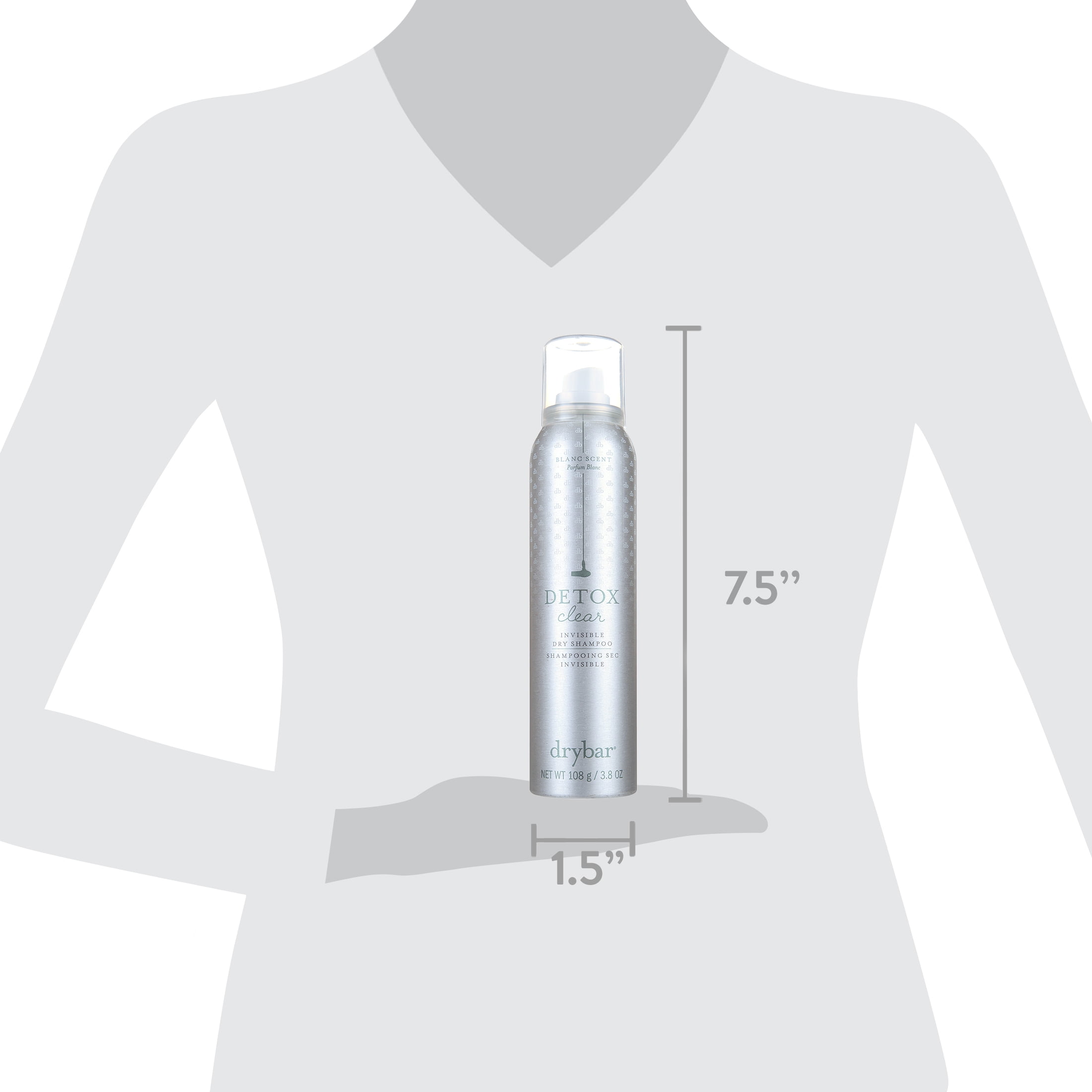 Drybar Detox Clear Invisible Dry Shampoo Hair Care, 3.5 oz