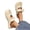Khaki, variant on Women's Mary Jane Style Closed Toe Slide Sandals, Cute Bow Decor Comfortable Slip On Slippers Non-Slip Shoes