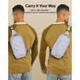 thumbnail image 5 of Gaming Nintendo Switch 2 Carrying Case, Sling Crossbody Travel Bag, Fits Up to 2 Pro Controllers with 10 Game Cartridge Slots, Soft Interior & Lightweight Protective Gaming Pouch - Lilac, 5 of 10