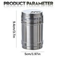thumbnail image 3 of 1Pc Stainless Steel Shaker Bottles, Stainless Steel Salt Spice Sugar Pepper Bottles Shaker, Rotatable Seasoning Shaker, Kitchen Gadget, Rotatable Seasoning Shaker Home Restaurant Use(Grey,2x2x3.7"), 3 of 7