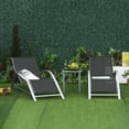 thumbnail image 2 of Outsunny 3 Pcs Patio Pool Lounge Chairs Set, Outdoor Chaise lounge, Table, 2 of 10