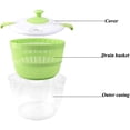 thumbnail image 3 of Centrifugadora de verduras manual para ensaladas, 687 ml, genérica, 3 of 6