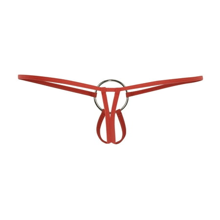 Yuhangmm Taste Underwear Strap Beaded Chain Link Sexy Hollow Out T Thong Taste Underwear Sexy Bunny Lingerie for Women
