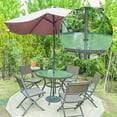 thumbnail image 3 of 2 Inch Patio Table Umbrella Hole Ring and Cap Set, Standard Size Umbrella Thicker Hole Ring Plug and Cap Set (Black)(Black), 3 of 7