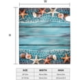 thumbnail image 2 of Shells Starfish Fishing Net Summer Mailbox Covers Magnetic Post Box Cover Wraps Large Size 25.5x21 Inches for Garden Yard Decor, 2 of 6