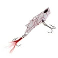 thumbnail image 2 of S SERENABLE Metal Vibration VIB Fishing Spoon Hard Cranks White, 2 of 7
