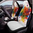 thumbnail image 4 of POLERO Waterproof Polyester Auto Seat Cushion, Universal Stretchy 2 Piece Seat Protector Covers for Automobile Truck SUV, 4 of 7