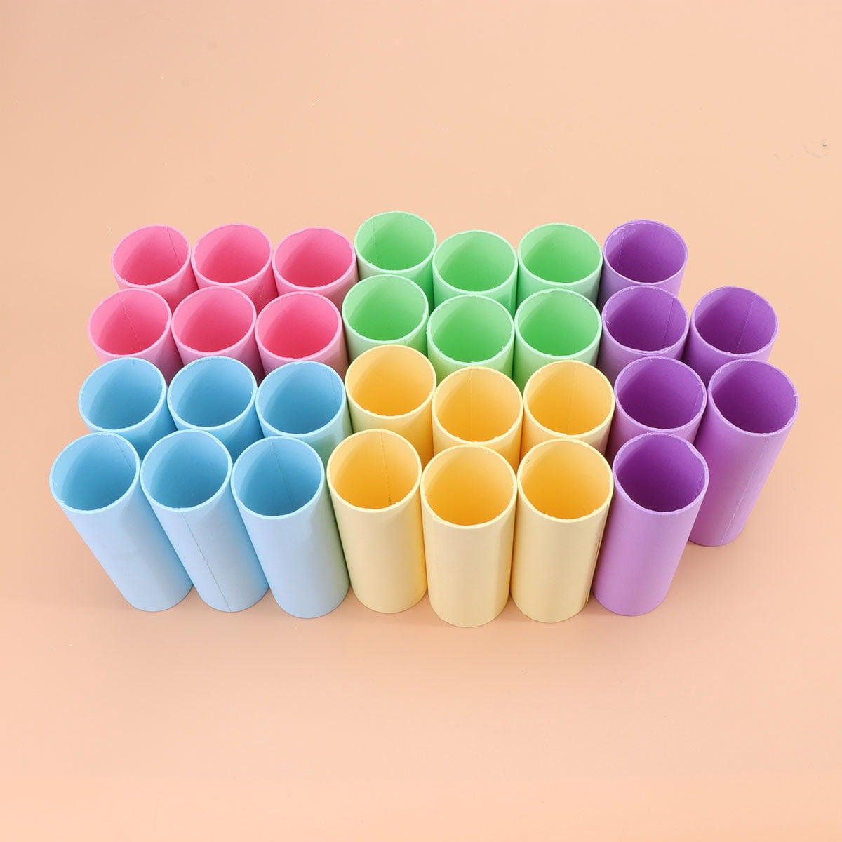 DINHEAROM Cardboard Tubes Kraft Paper Shipping 40Pcs 11Cm Height