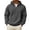 Dark Gray #156, variant on Men's Quarter Zip Hoodie Long Sleeve Casual Pullover Sweatshirt with Drawstring Soft Relaxed Fit Fall Hoodie
