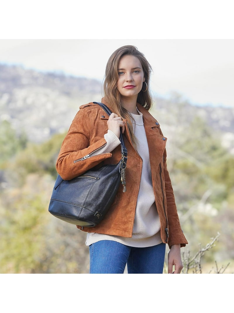 The Sak Sequoia Premium Leather Hobo Bag with Artisanal Hand
