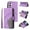 Purple, variant on Allytechgroup Wallet Case for Samsung Galaxy S24 FE, with Zipper Pocket Multiple Cards Slots Flip Stand Shockproof Premium PU Leather Hand Wrist Phone Cover for Samsung Galaxy S24 FE, Green
