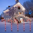thumbnail image 6 of ​​ZCSKFIN 5-Pack Flickering Christmas Candy Cane Lights for Outdoor and Indoor Decoration, Warm White LED Stake Lights for Pathway, Garden, and Festive Holiday Landscape Lighting Displays​​, 6 of 9