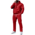 thumbnail image 6 of Migroa Womens Solid Color Hoodie Jogger Set, Women's Solid Color Hoodie & Jogger Set, High Neck Long Sleeve Two Piece, Sporty Outfit for Gym Workout High Neck Long Sleeve Two Piece Gym, Workout,, 6 of 9