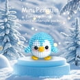 thumbnail image 1 of Beginner children's crochet kit, mini penguin DIY handmade knitting kit with step-by-step guidance and video tutorials, children's beginner crochet kit, wool ball knitting cute gift, 1 of 5